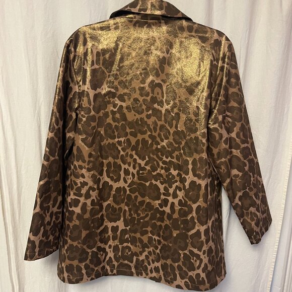 Milan Gold Dusted Leopard Cargo Jacket from Noli - Picture 7 of 8